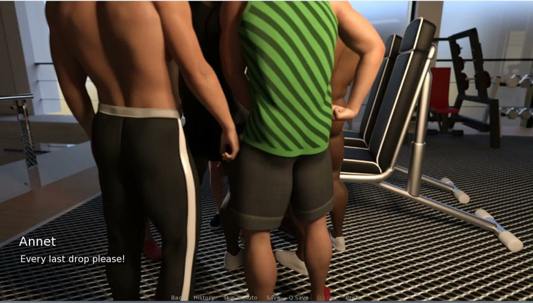 XXX Games Bunk: My Hotwife - Gameplay - Roleplay - Gym - Deepthroat and Bukkake
