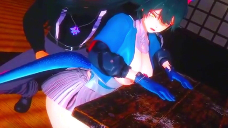 NSFWOtaku: Arknights endfield - chen grup seks ntr seks - 3d hentai animasyonları