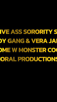 Massive Ass Sorority Sluts Lady Gang & Vera Jarw & Monster Cock Jock Haze Their Teacher in Wild Threesome
