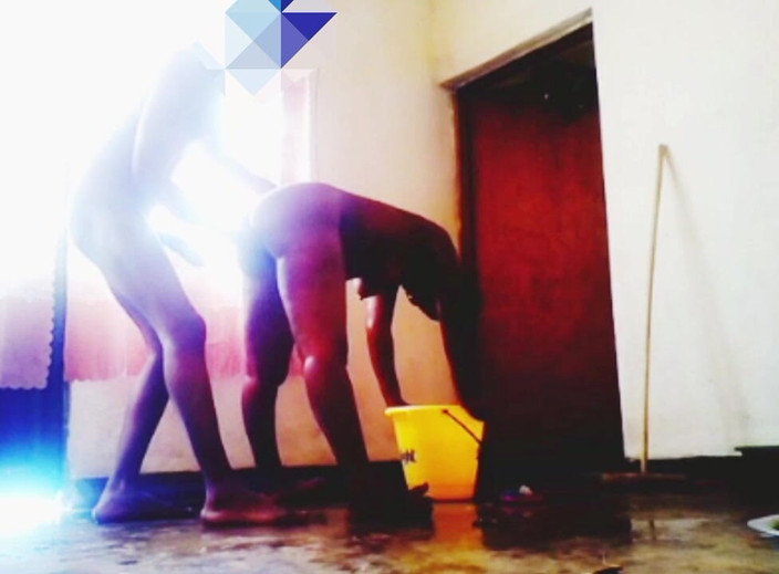 Me and my new slut: Mengongkek gaya doggy berdiri, omg – faraj eboni manis