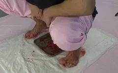 I Trample Strawberries with My Feet and Pee in Them
