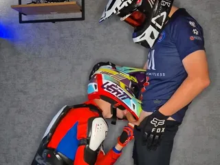 Sucked My Boyfriend off Sweetly While Wearing His Moto Gear