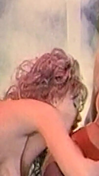 Het Retro Trekant Med Verklig Smärta Och Orgasm