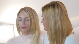 Two most beautiful Irish teens with perfect body playing with a vibrator