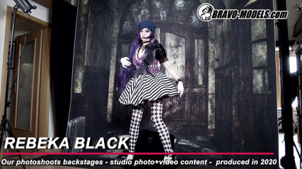 Bravo Models Media: 386-Ședință foto în culise Rebeka Black - Adult