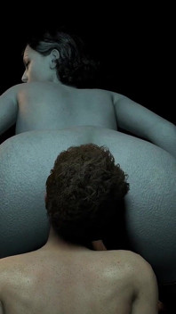 Lady Dimitrescu Gets Her Manthing to Eat Her Pussy