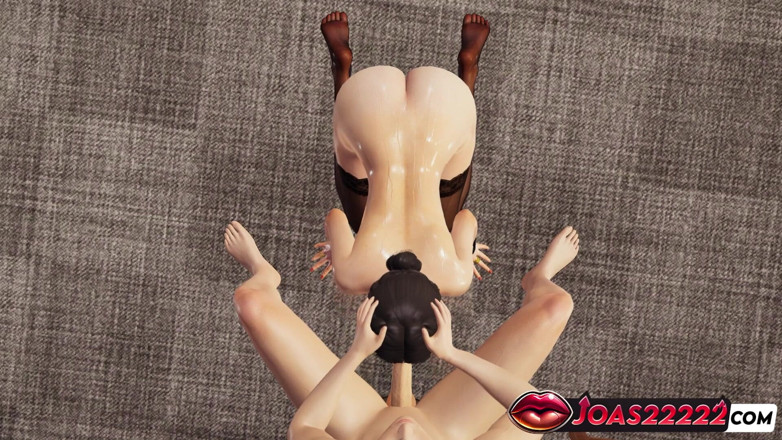 Joas22222: MILF mila 3D Animation - handjob, großer schwanz, Frenulum lecken, kehlenfick in...