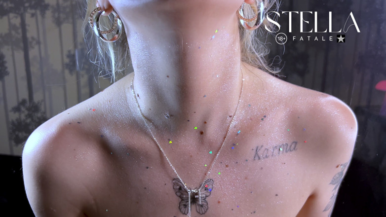 Stellafatale: Język fetysz 5 minut non-stop glass lizanie zbliżenia
