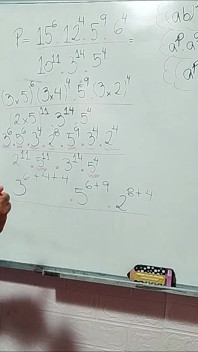 21 Algebra: Laws of Exponents - Potentiation - Simplification - Radication