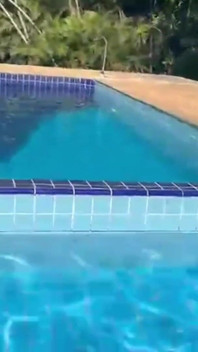 I Made My Dream Come True I Swam Naked in My Neighbor's Pool Then I Gave Him My Tasty Pussy