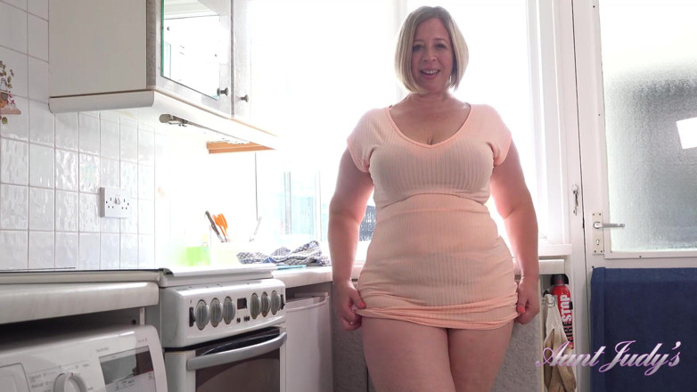 Aunt Judy's: TanteJudys - Deine BBW-stieftante Star gibt dir WICHsanleitung und masturbiert mit...