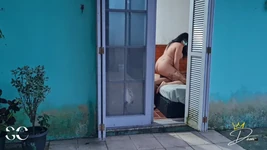 Cuckold Arrived at Home and Saw His Wife with Another