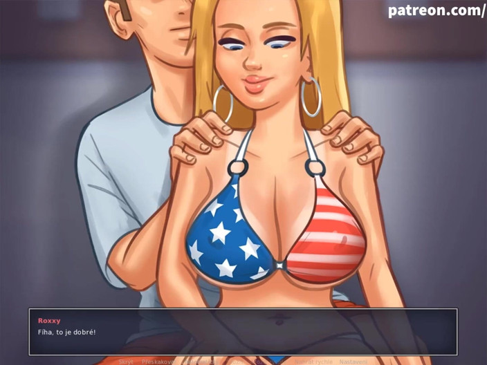 Cartoon Universal: Summertime saga parte 174 - masaje tetona checa sumisa