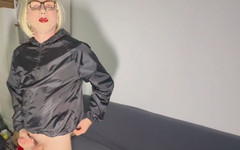 Shinynylonman: Fh0001 Lesklá nylonová pláštěnka