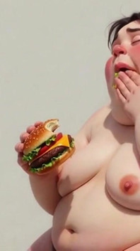 Intense Feeding Session - SSBBW Humiliates and Fattens Thin Girl