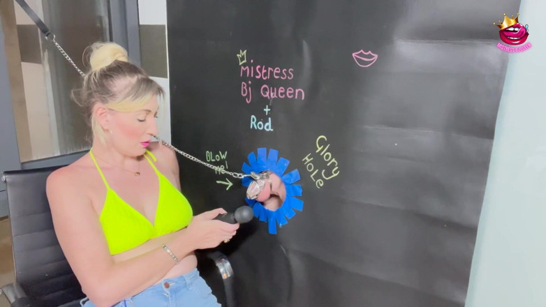 Mistress_BJQueen: Popírání cudné klece gloryhole