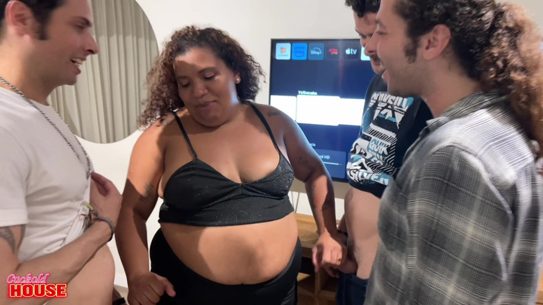 CuckoldHouse: A Naughty BBW Called Some Friends Over to Fix a...