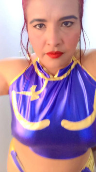 Disguised as Chun Li
