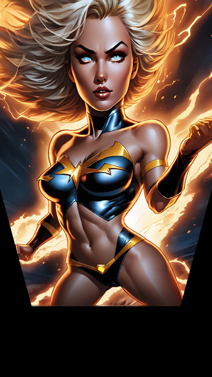 LustRender: Обнаженный гром искр, электрическая аура