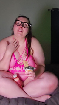 Tjock asmr mellanmål tid: tugga protein bar, gulping body armor och dirty talk retas