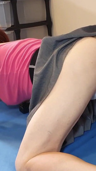 Lucy Essex CD Anal Dildo Fucking on the Fucking Machine