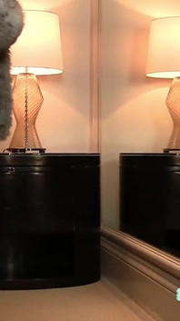 Busty Blonde Removes Fur Coat and Exposes Big Tits and Tight Ass in High Heels