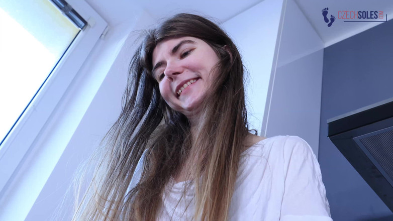 Czech Soles - foot fetish content: Foot Smelling Slave at Her Disposal