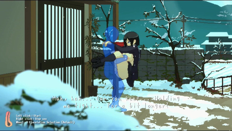NSFWOtaku: Hentai Game - Massive Tits Babe Rough Sex in Cold Weather