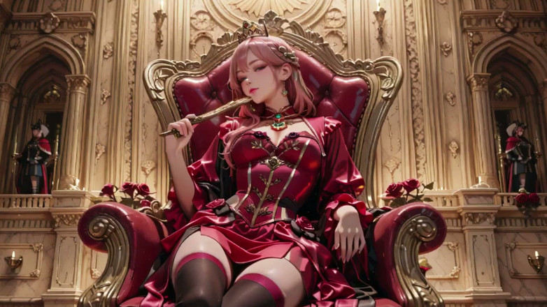 Seraphina Vale: Crimson Throne: a coroação preguiçosa da rainha de cabelos rosas