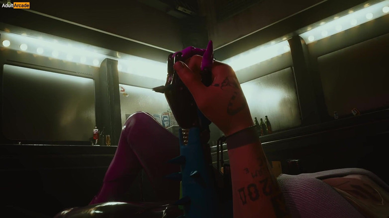 LewdArcade: Rita Wheeler ve všech sexuálních scénách cyberpunk 2077 Skye sexuální scény [18+] +...