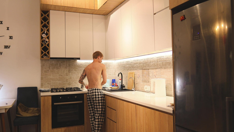 Max Gen: I Caught My Roommate Fingering His Ass in the Kitchen...