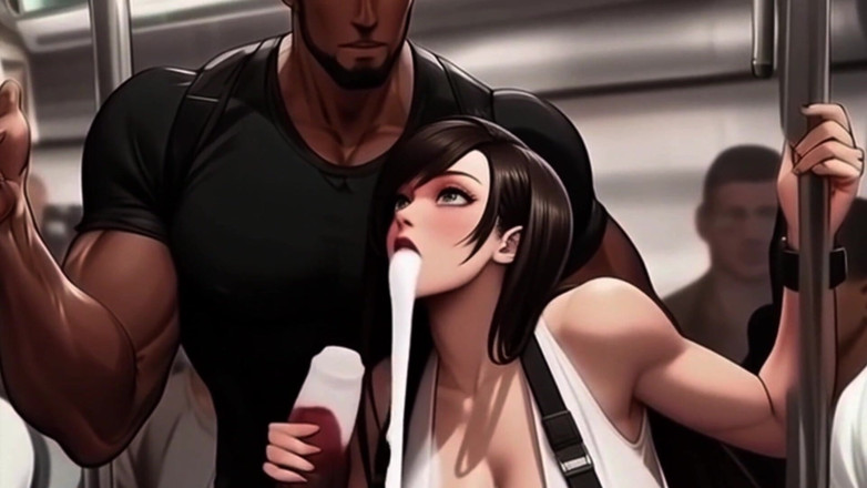 Spicy Toons: Tifa trifft immer die interessantesten Leute im Midgar Zug
