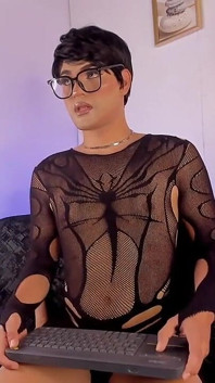 Ken Femboy Dances in Front of the Camera Dressed as a Whore Sissy