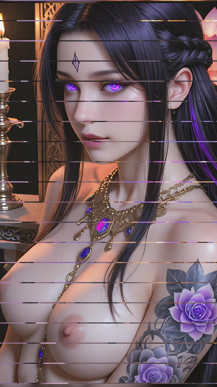 LustRender: This Seductive Burmese Beauty with Raven Black Bohemian Braid Hair...
