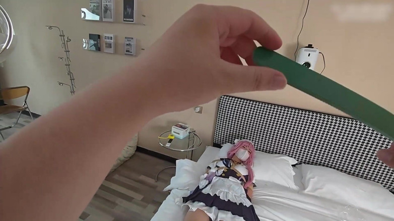 Asian bondage: Fidanzata che fa giochi di ruolo con bondage con corda,...