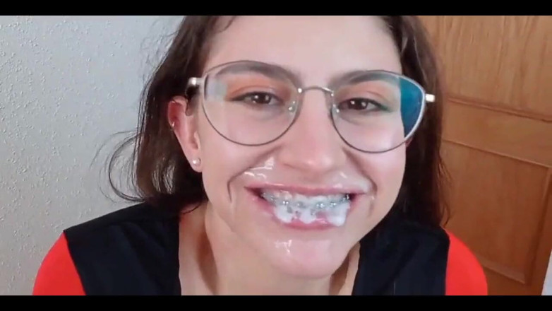 Shanaxnow: Please Cum on My Braces Dirty Talking Teen Blowjob. Shanaxnow