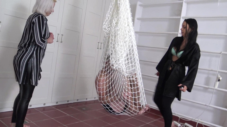 Femdom Austria: Kicking toy for the sado ladies!