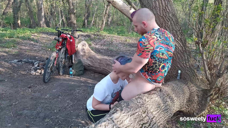 Sosweetyfuck: Sex in the forest near the road. Sosweetyfuck