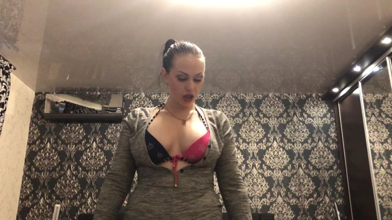 Goddess Misha Goldy: Strong workout &amp; muscles worship! Motivation &amp; domination in sexy body suit!