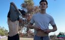 UncutTwinks: 3 ragazzi gay non circoncisi succhino escursioni all&amp;#039;aperto quasi beccati