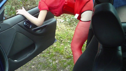 Movies by Louise: Cam 2 - Dogging in red 2 cuck cam