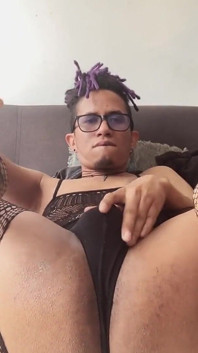 Playing with My Dildo in Lingerie