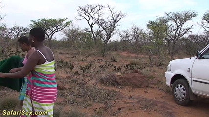 Safari sex: African outdoor safari fuck orgy