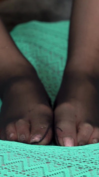 Strok untuk Tapak Kaki Berpakai Stoking Cantik Saya, Jalang Kaki