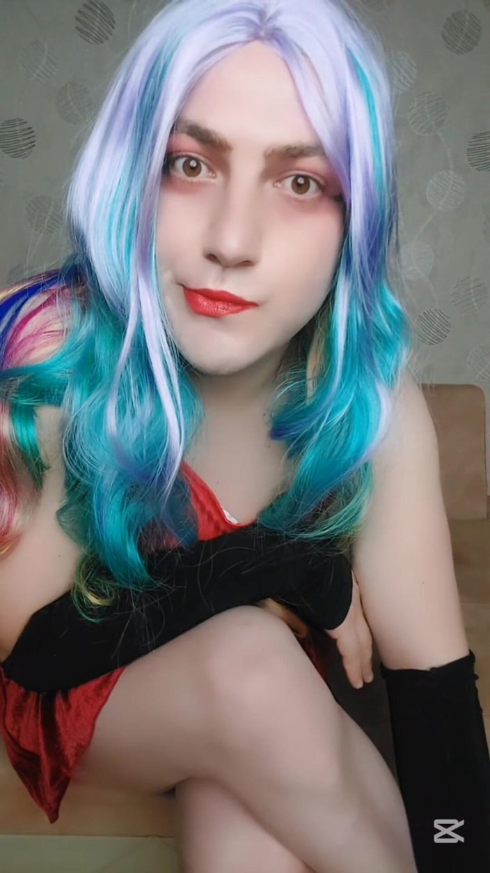 Kitty_Cross: BBW blonďatá Ladyboy Femboy Model Cosplayer