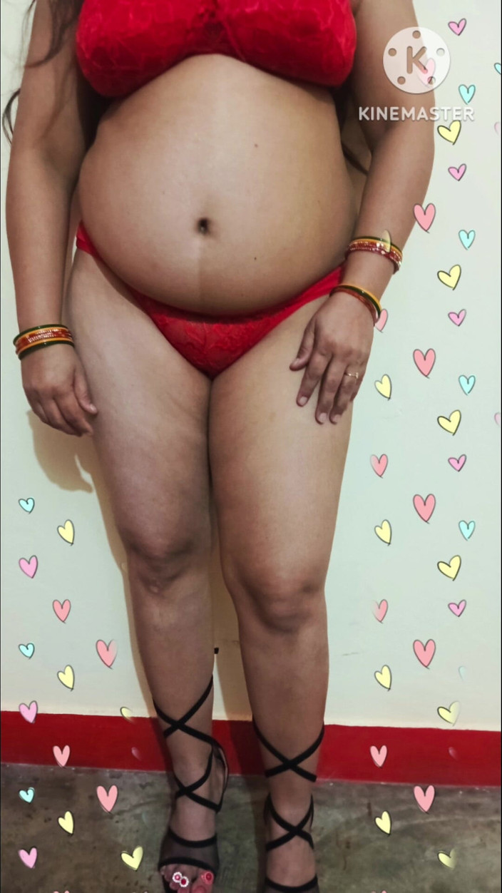 Ankita10000: Pankhuri Kunal Red Lingerie for Birthday Party