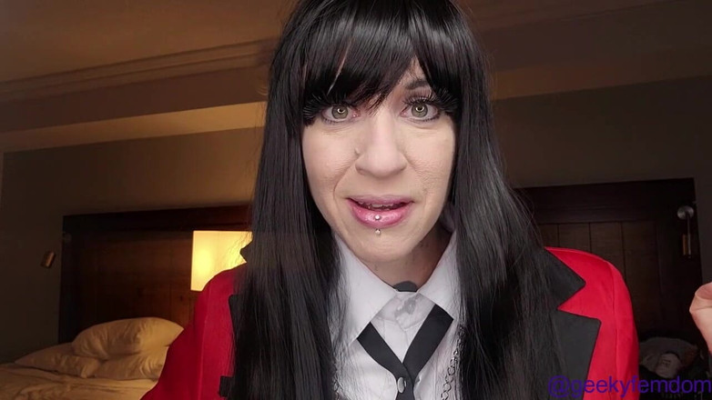 Geeky Femdom: Kakegurui se pariază pe corpul tău