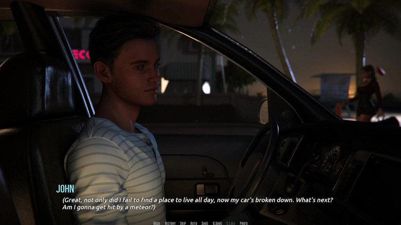 3D Cartoon Porn: Domino Beach 2: la fatiosa passeggiata notturna di jhon con Emily