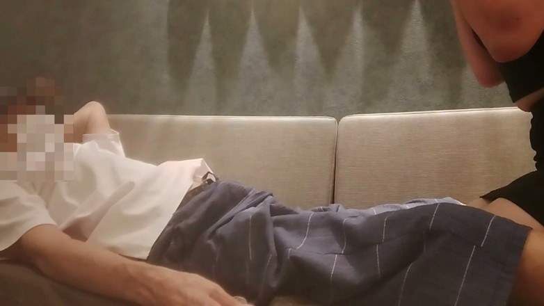 akeieroi: An Adulterous Couple Making Out Intensely on the Sofa