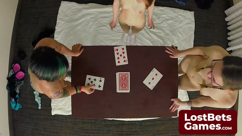 Lost Bets Games: The Strip High Card Winner Cums Hard on a Loser's...